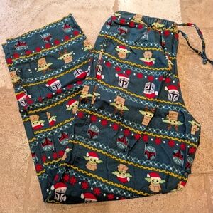Hanna Andersson Star Wars Mandalorian flannel pants size S
